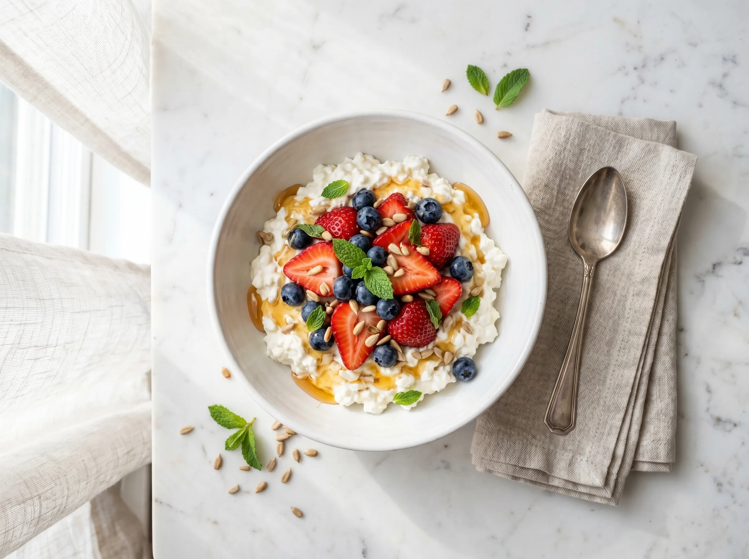 Berry Cottage Cheese Bowl