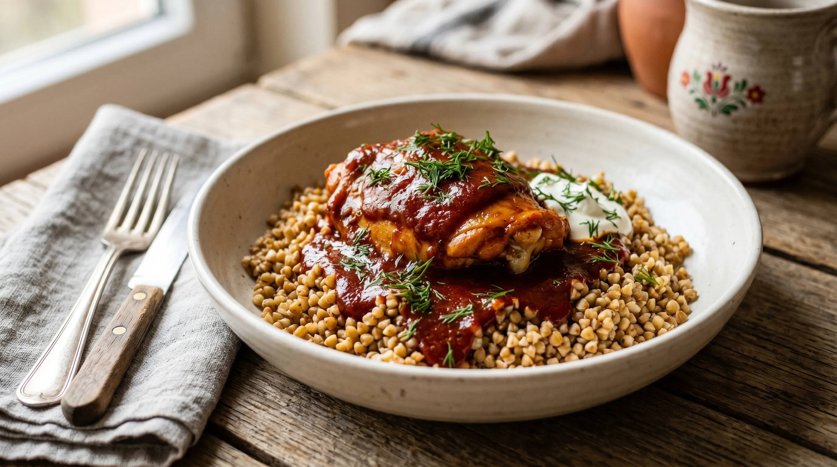 Healthy Chicken Paprikash — Low Calorie Hungarian Classic (310 kcal, 38g Protein)