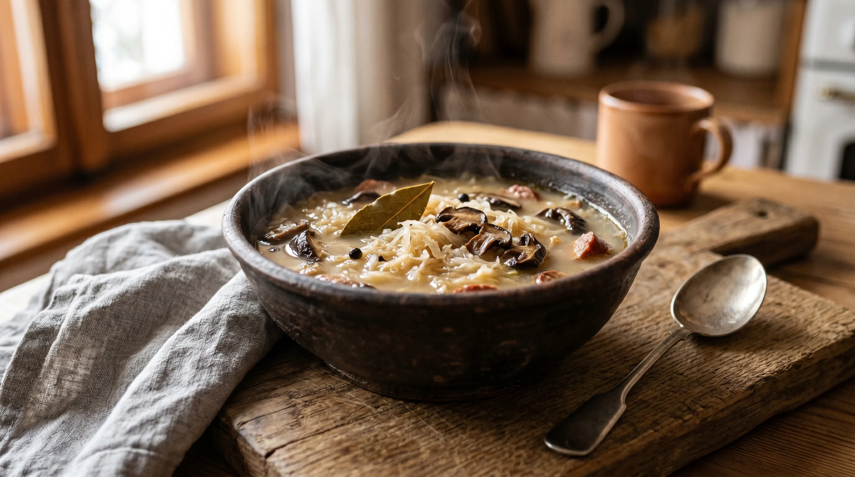 Healthy Slovak Kapustnica — Lighter Sauerkraut Soup (180 kcal)