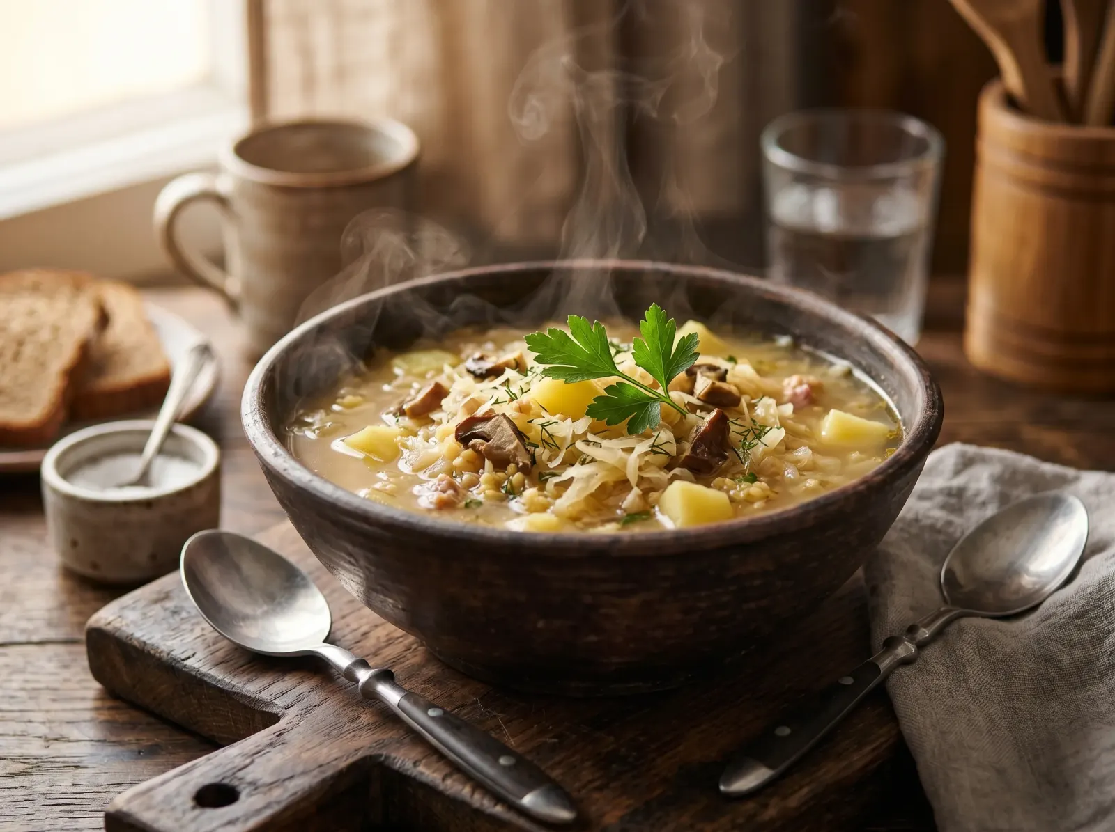 Kapustnyak — Ukrainian Sauerkraut Soup