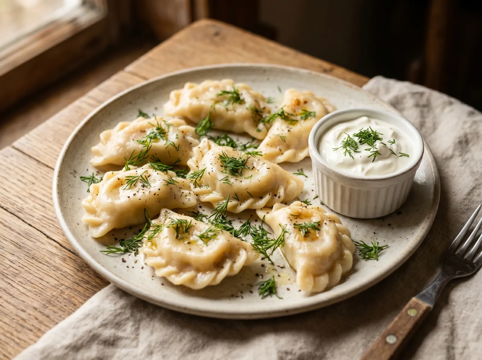 Varenyky with Potato & Dill Filling